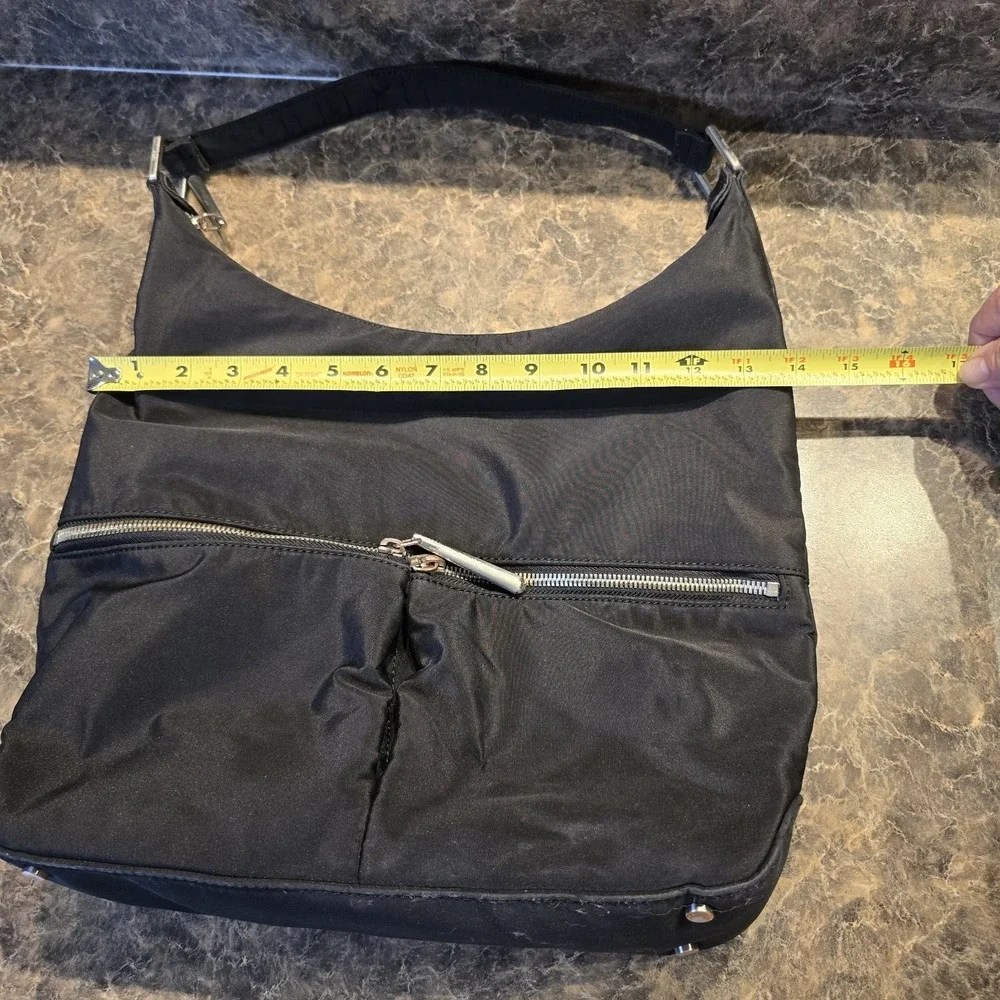 HOBO Black Hobo Bag‎ with Silver Accents